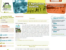 Tablet Screenshot of agriculture-moyenne-montagne.org